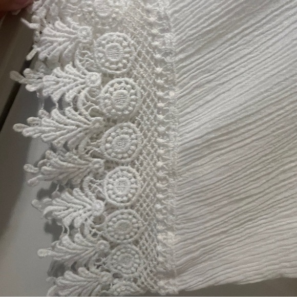 NAIF white Tunic Dress with Lace Sleeves - Picture 6 of 6